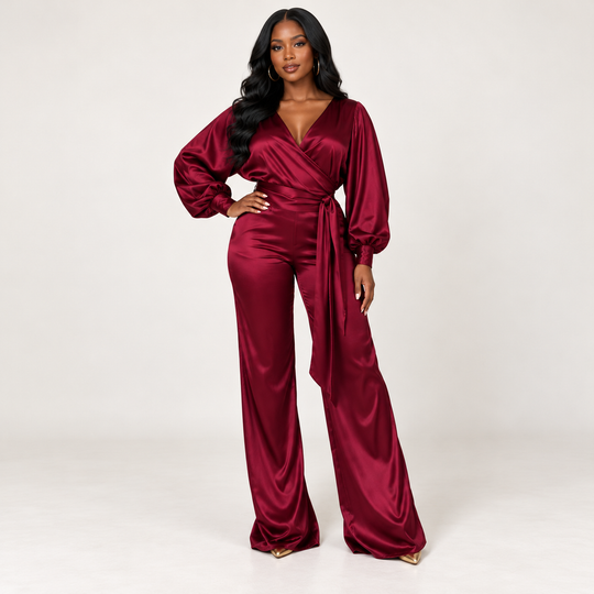 Satin two piece