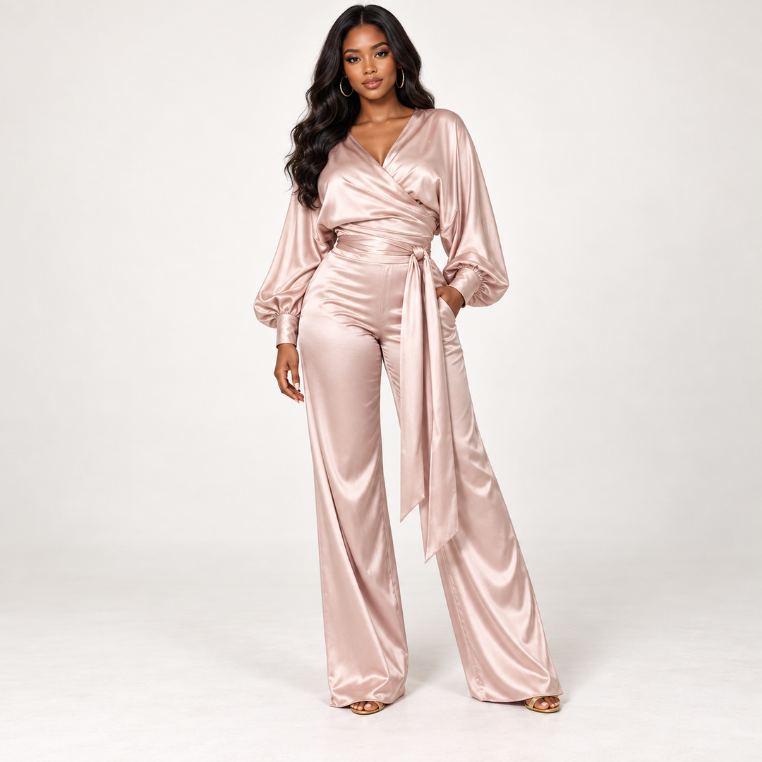 Satin two piece