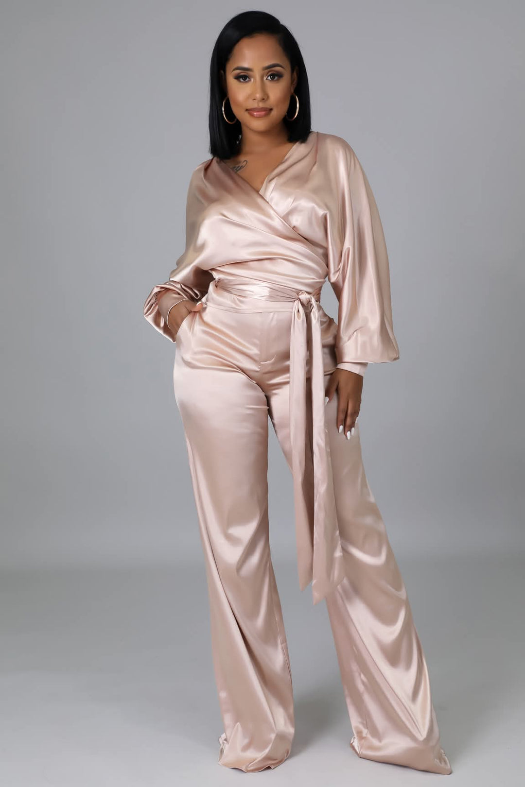 Satin two piece