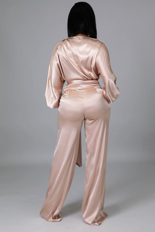 Satin two piece