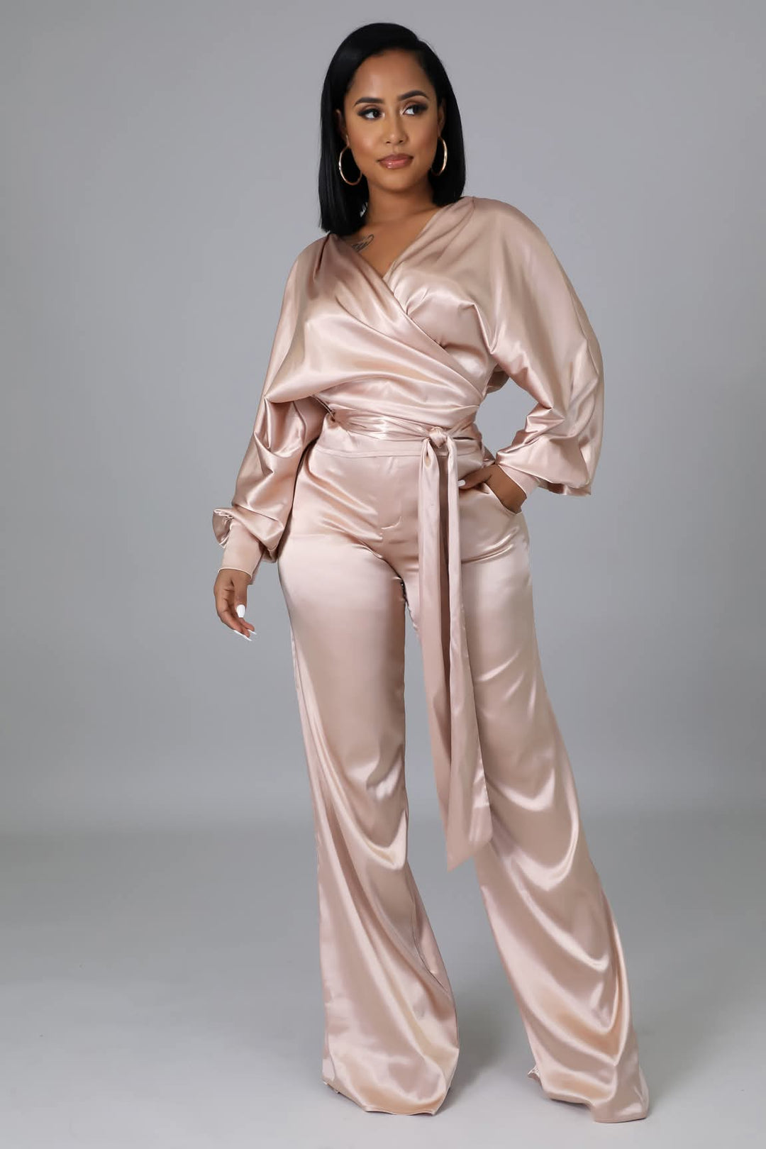 Satin two piece