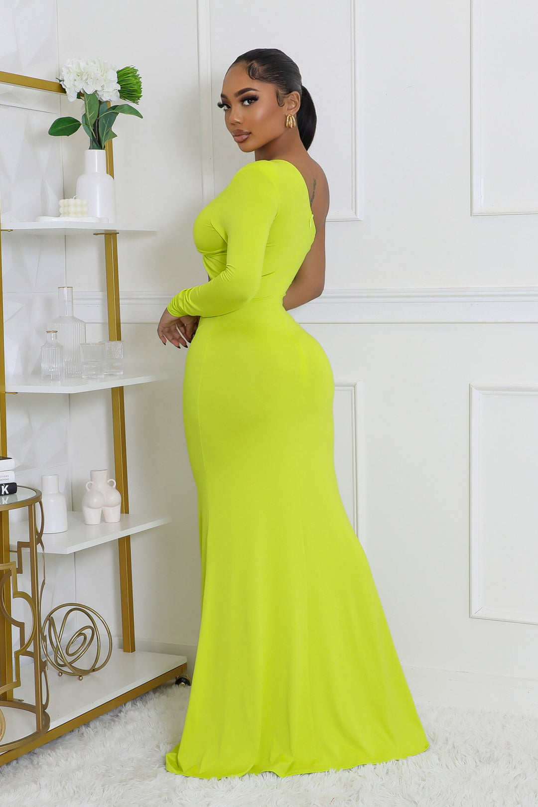 In the Limelight Maxi Dress