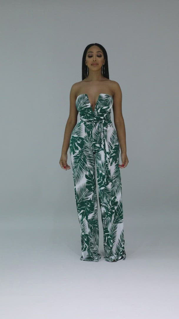 Tropical Palm Jumpsuit