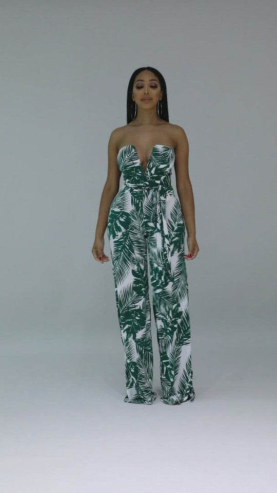 Tropical Palm Jumpsuit