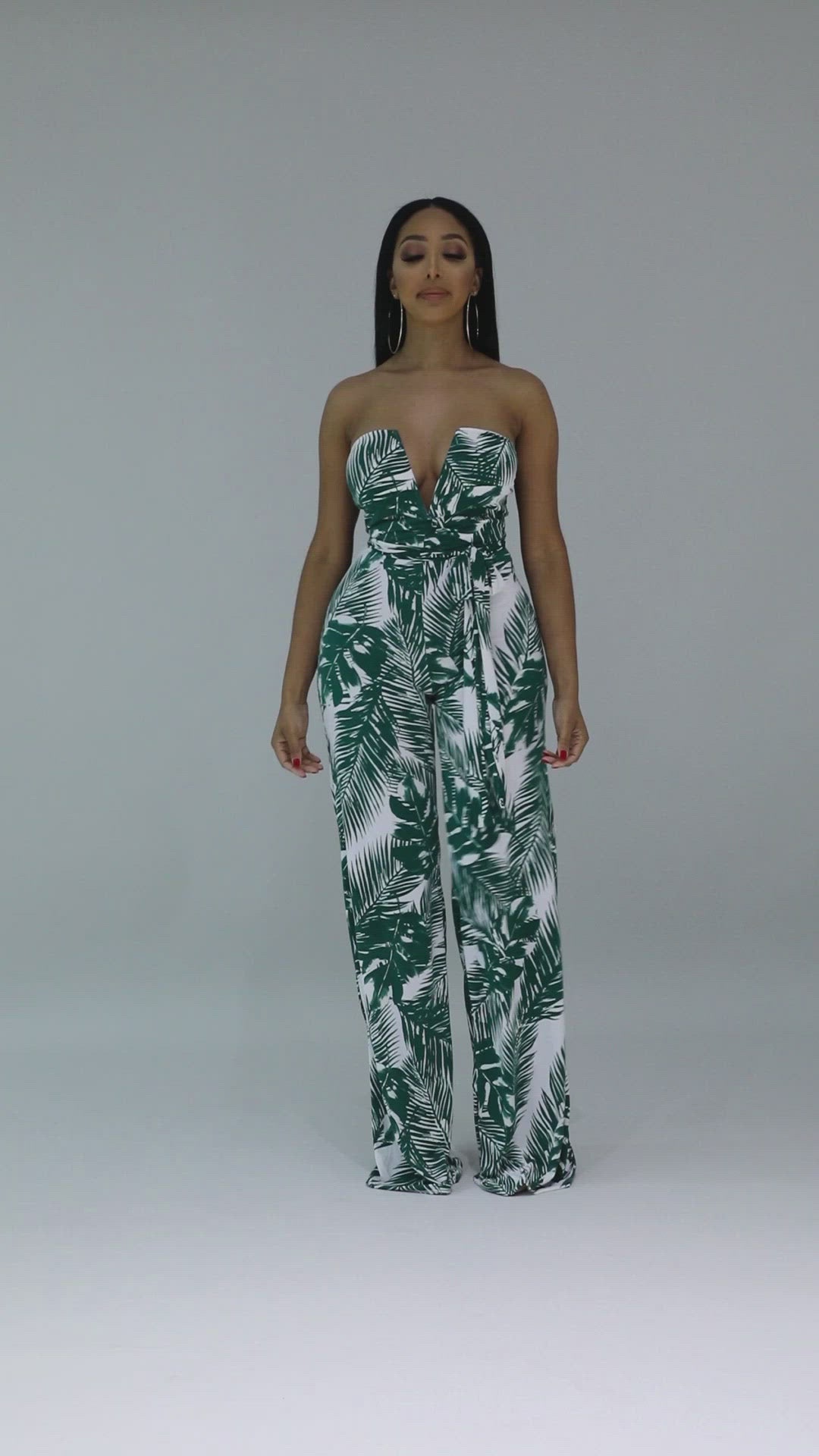 Tropical Palm Jumpsuit