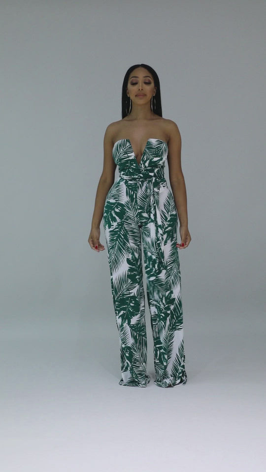 Tropical Palm Jumpsuit