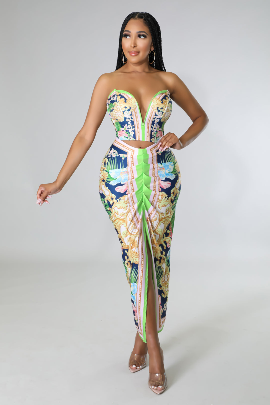 All Things Possible Two Piece Skirt Set - Dayna Dior