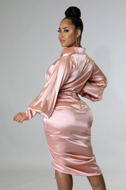 Exclusive Satin Skirt Set