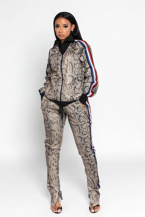 Boss Moves Python Jogger Suit - Dayna Dior