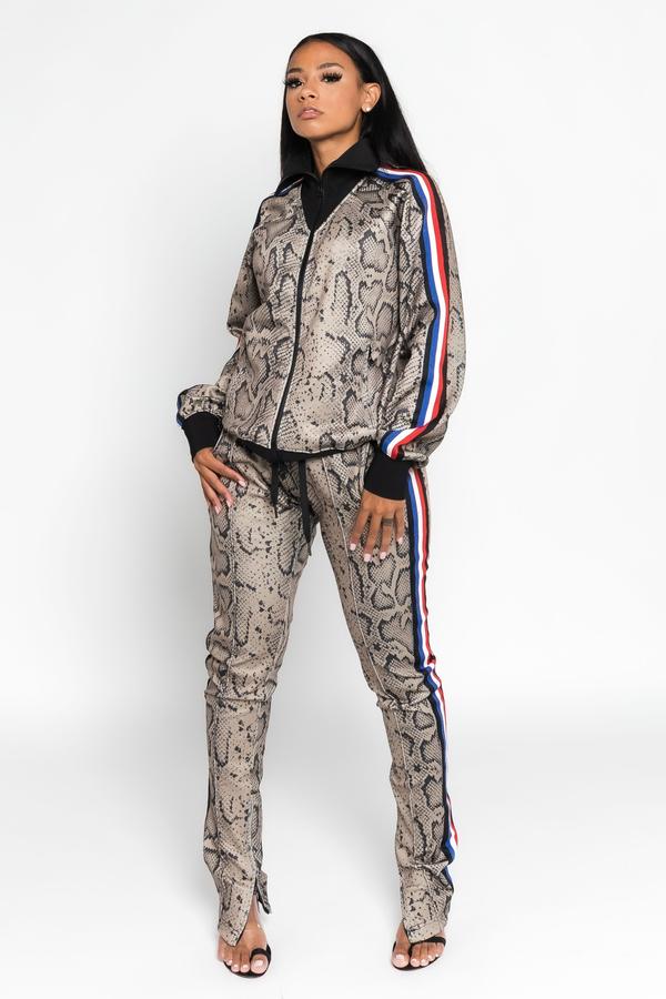 Boss Moves Python Jogger Suit - Dayna Dior