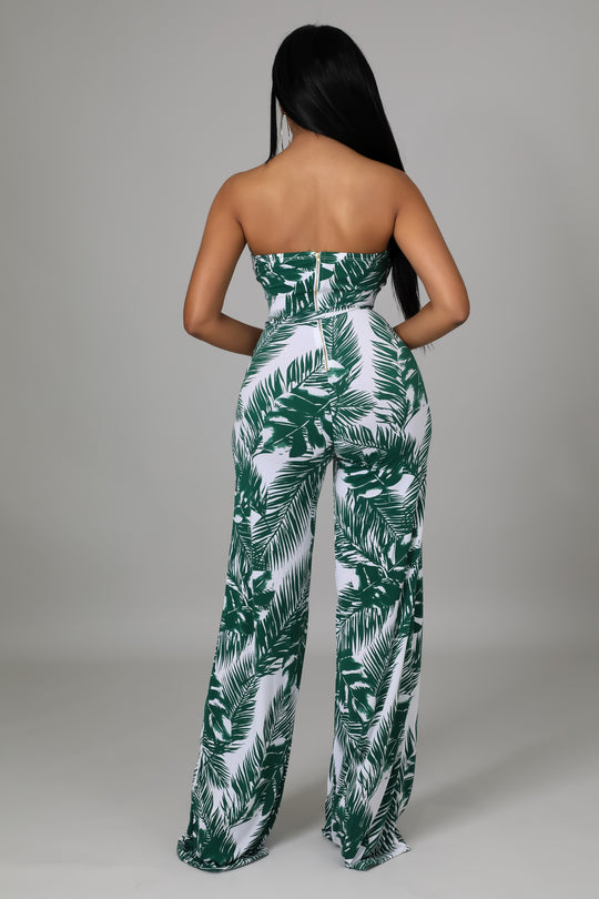 Tropical Palm Jumpsuit - Dayna Dior