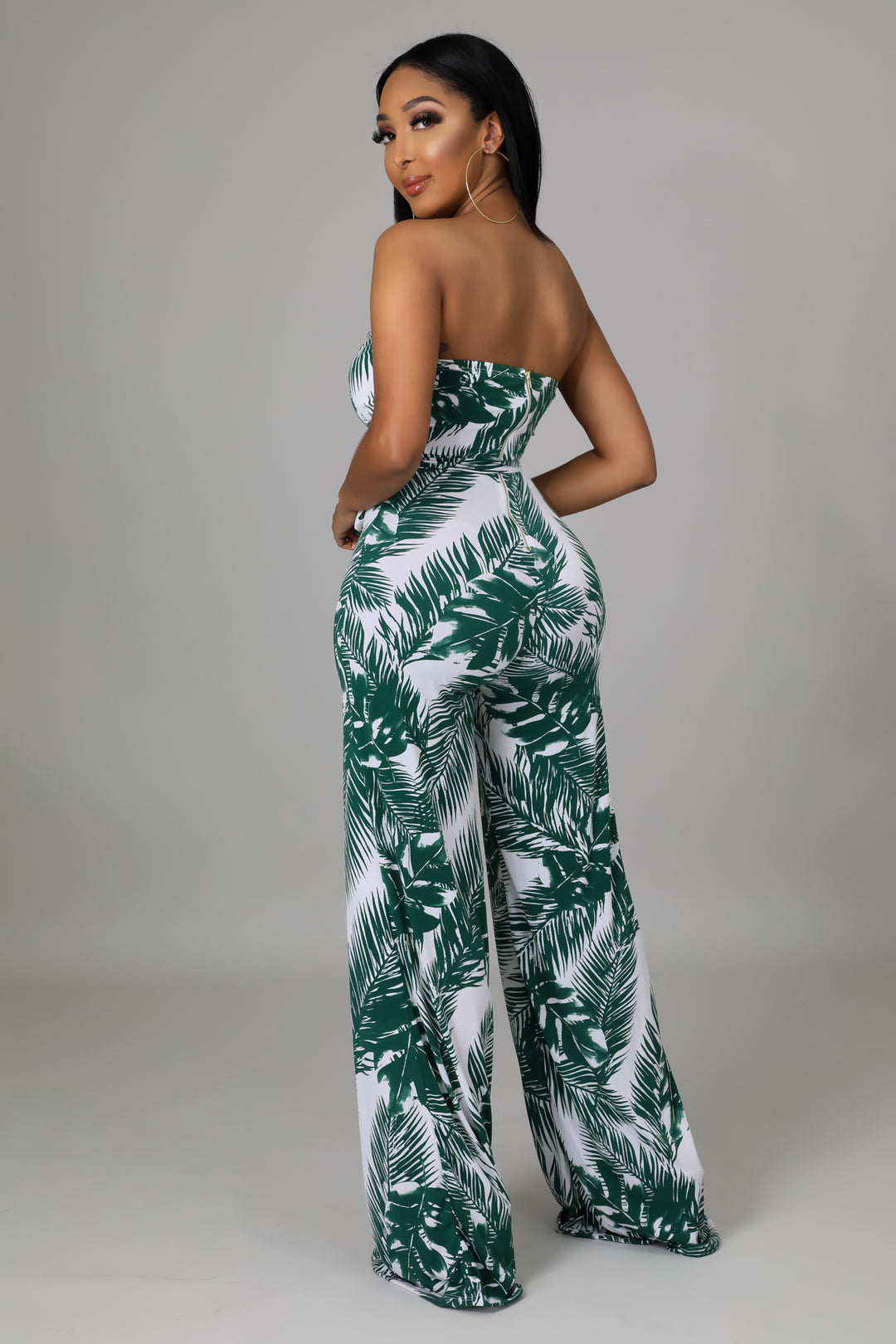 Tropical Palm Jumpsuit - Dayna Dior