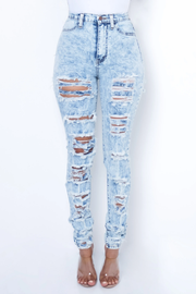 Shay Distressed Denim Jeans