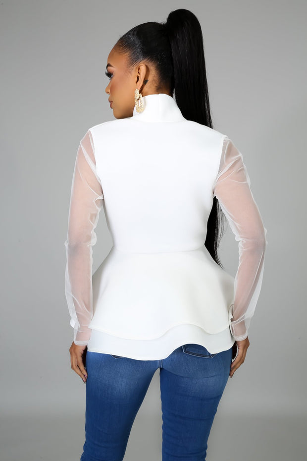 Lotus Flower Peplum Top